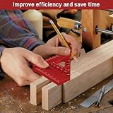 Fentar 3-D Speed Square 22.5-90 Aluminum Alloy with 11 Drill Holes Red view 8