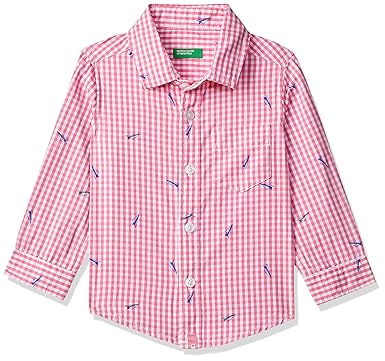Baby Boys Checkered Regular fit Shirt