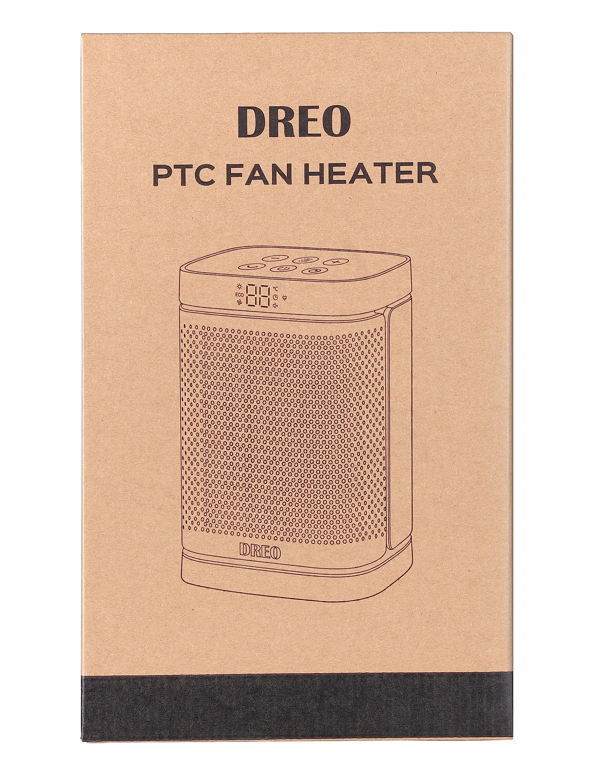 Dreo Electric Space Heater, 70° Oscillating Portable Heaters for Home, 1500W PTC Ceramic Heater with Thermostat, Remote Control, 3-Mode 3-Speed, 1-12H Timer, Overheat & Tip-Over Protection, ECO-Mode
