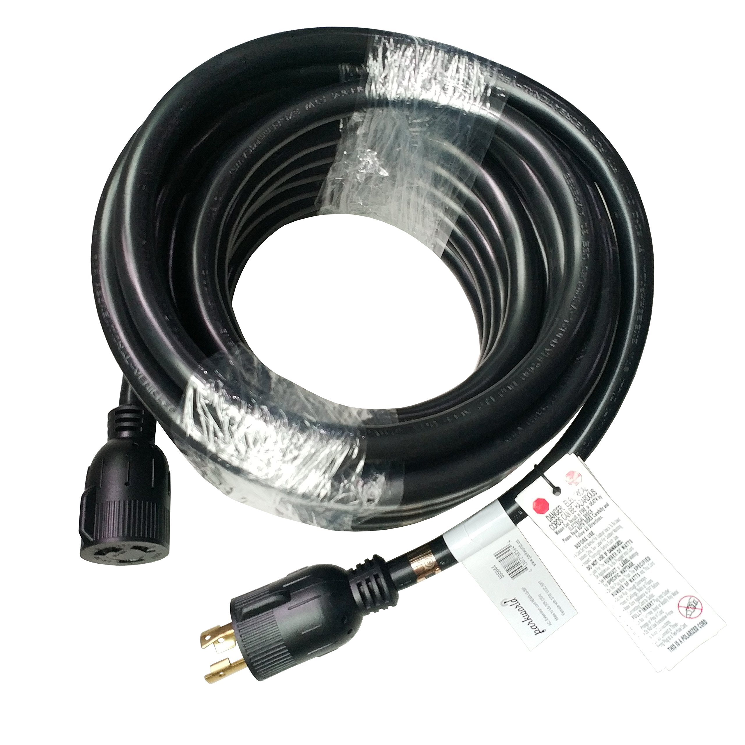 Parkworld 885644 NEMA L630 Extension Cord, Locking 3Prong, 30 AMP