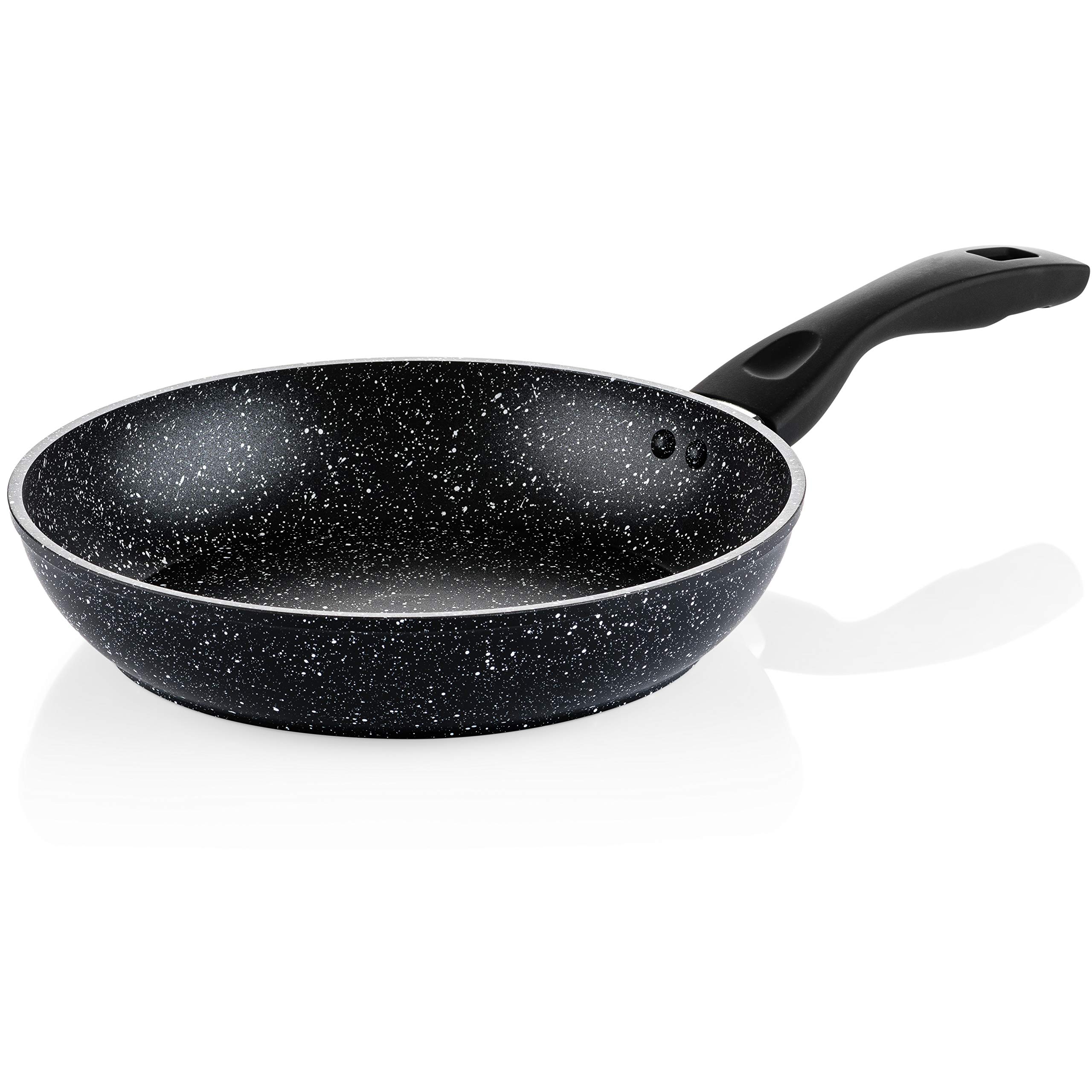 Westinghouse Non Stick Frying Pan - Ø 26 cm Fry Pan for Induction Gas Electric & Ceramic Hob - Black Marble