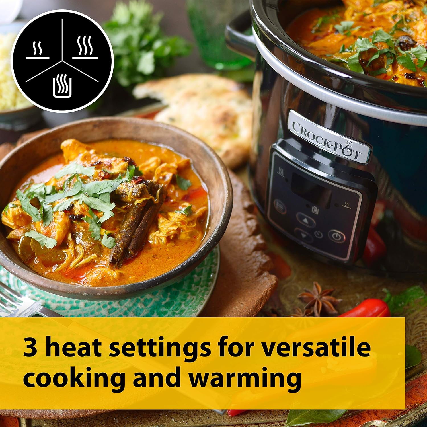 Crock Pot Csc061 Electric Slow Cooker Programmable Digital Display 2 4l 5060569670705 Ebay