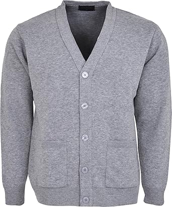 Men Knitted Cardigan Classic Button V Neck Knitted Cardigans Plus Size ...