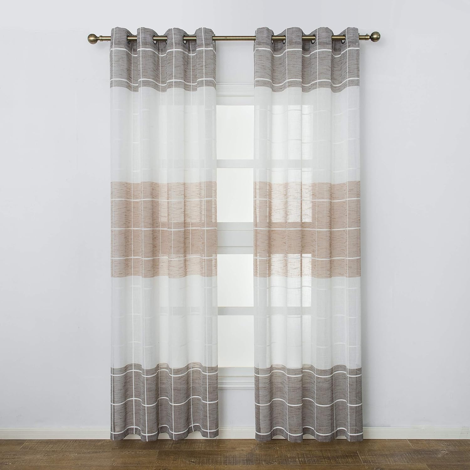 Best Curtains For Dining Room Brown Checkered - The Best Home