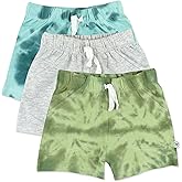 HonestBaby Multipack Shorts 100% Organic Cotton for Infant Baby, Toddler, Boys, Girls, Unisex