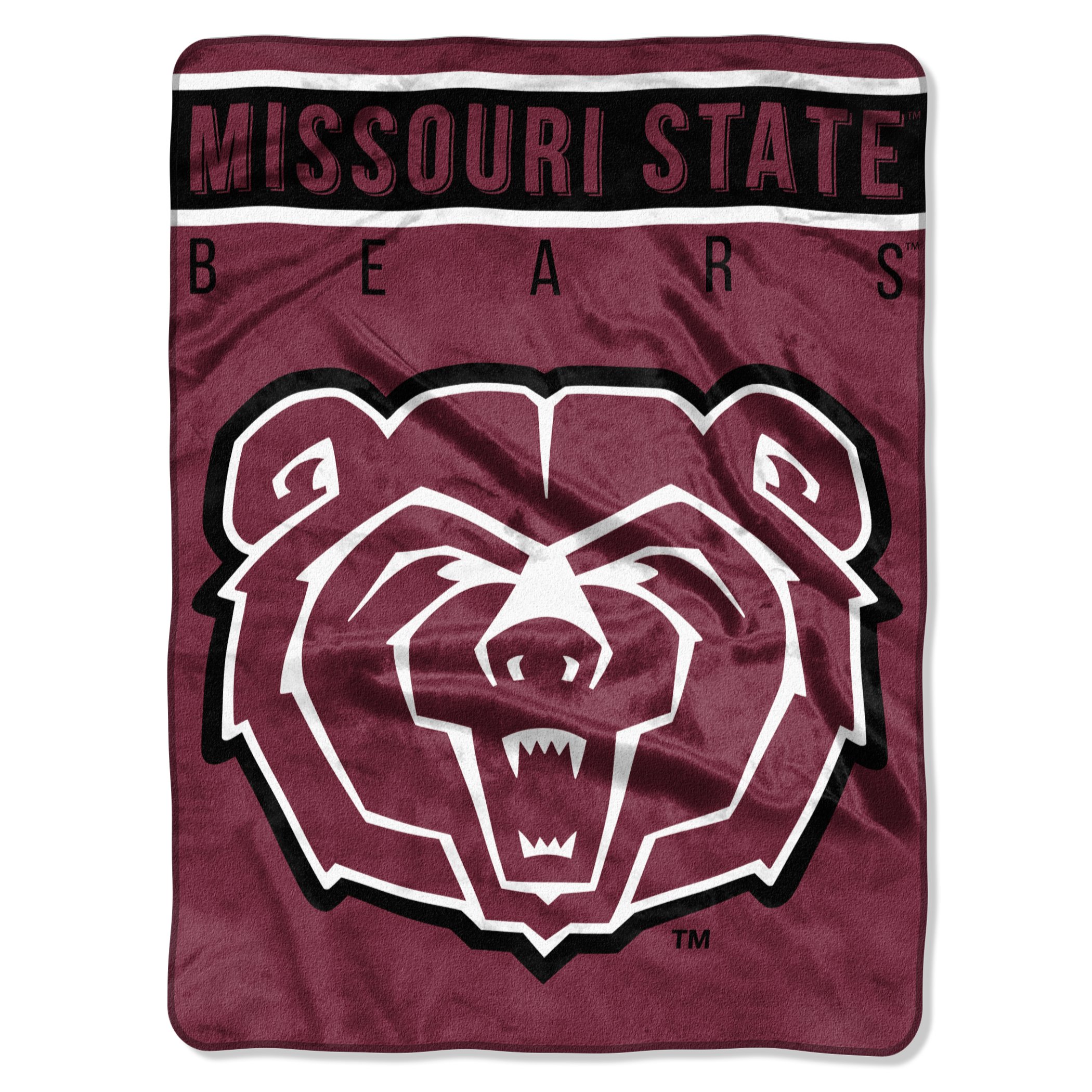 Northwest NCAA Missouri State Bears Raschel Throw Blanket, 60" x 80", Basic Image