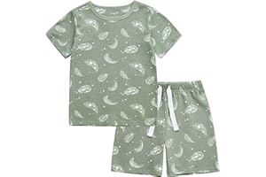 Owlivia 100% Organic Cotton Baby Long Sleeve Pajama Sets,Toddler Boy Girl 2-Piece Sleepwear