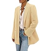 PRETTYGARDEN Women's Winter Corduroy Blazers Jackets Dressy Casual Ribbed Long Sleeve Lapel Fashion Work Business Outerwear