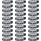 Pmormyy 30PCS WWJD Bracelet Pack for Women Men, Christian Jesus Wristbands Gifts, W.W.J.D Adjustable Bracelets What Would Jesus Do Bracelet