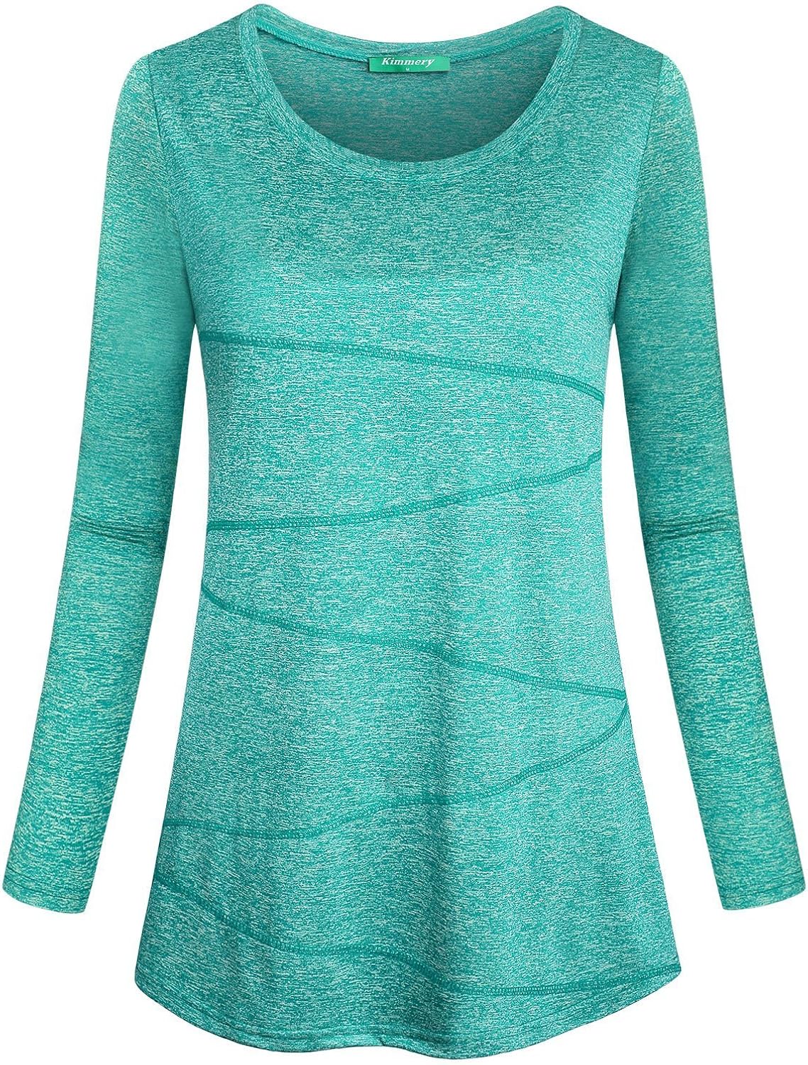 Kimmery Women's Yoga Tops Long Sleeve Round Neck Loose Fitting Athletic Shirt