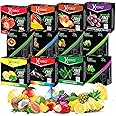 Hydro Hookah Flavors - Strawberry, Mango, Peach, Grape, Melon, Coconut, Guava, Chocolate Mint, Lemon Mint, Watermelon Mint & More - 50-Gram Packs (Pack of 12)