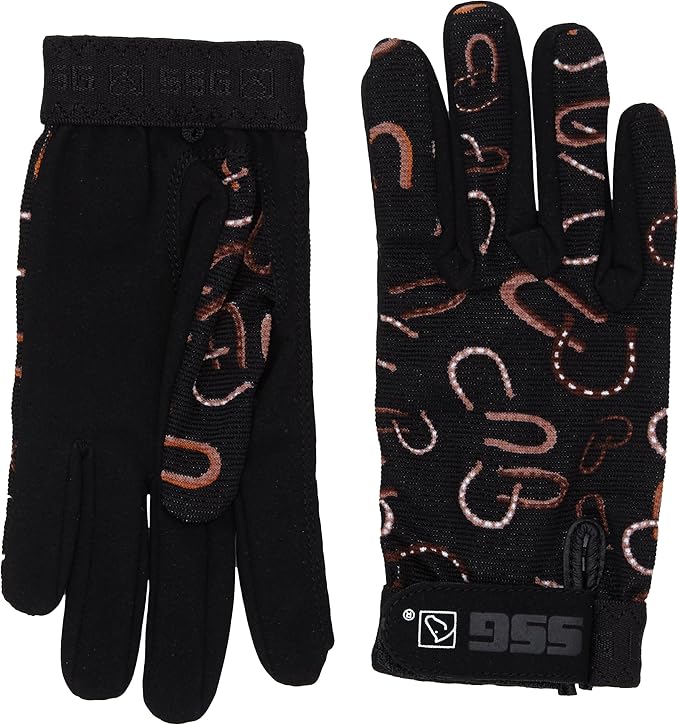 SSG Gloves Women's 8600 All Weather Riding Gloves Horseshoe