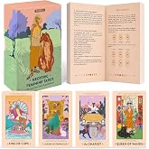 Wyspell Feminine Tarot Cards with Meanings on Them - Modern Tarot Deck | 78-Card Unique Tarot Deck for Beginners - Only Female Figures - Detailed Guidebook - Hand-Illustrated - Beautiful Tarot Cards