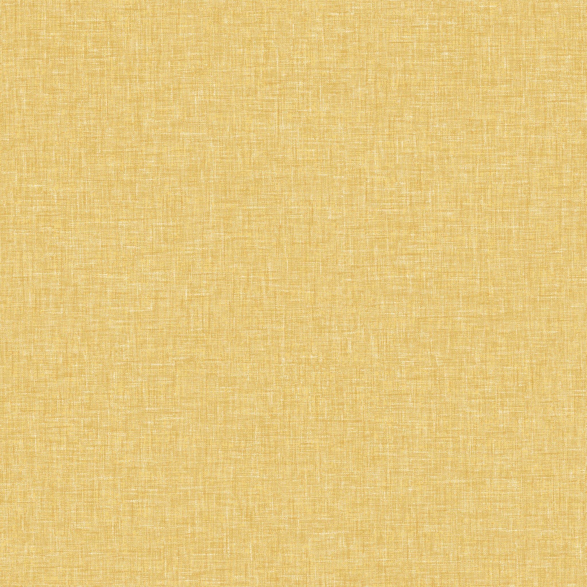 Arthouse Mustard Yellow Textured Linen Wallpaper - Subtle Sheen Bounces Light Back Into The Room - Designed to Look Like Fabric - Feature Wall or All Over - Great Wallpaper Choice for Any Room 676009