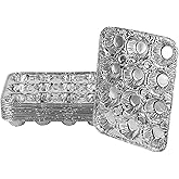 PLASTICPRO Aluminum Foil Muffin Pans Reusable and Disposable, Holds 12 Mini Cupcakes/Muffin foil Pan Pack of 10