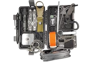 Survive Hero Survival Kit Military, Ideas, Stocking Stuffers for Mens Gift Set, EDC Tactical Gear Camping Gadgets for Men, Hi