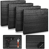 Frienda 4 Pcs Packing Foam Polyethylene Foam Sheet Customizable Thick Packing Material Foam Black Polyethylene Foam Sheet Ins