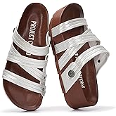 Project Cloud 100% Genuine Leather Platform Sandals Women – Strappy Wedges with Comfortable Plush Insole – Lightweight & Non Slip Wedge Sandals for Women 2026