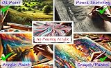 Artme 20pcs Canvas Panels 15x20-4pk 24x30-4pk 30x40-4pk 20x20-4pk 30x30-4pk view 4