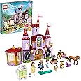 LEGO® Disney Belle and The Beast’s Castle 43196 Building Kit; an Iconic Castle Construction Toy for Creative Fun