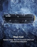 Lexar NM790 1TB SSD with Heatsink PCIe Gen4x4 NVMe 1.4 M.2 2280 view 4