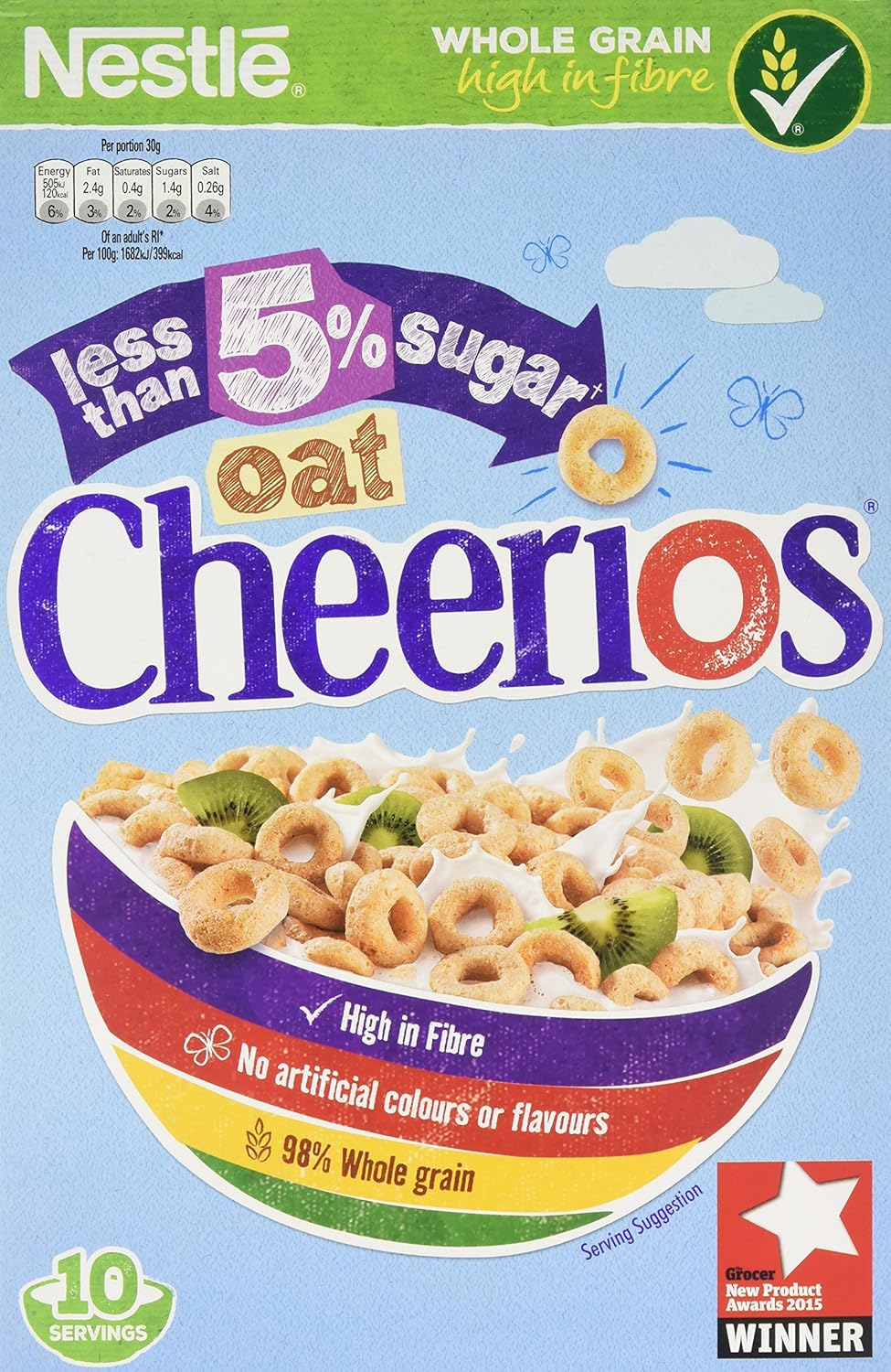 Cheerios Low Sugar Oat Cheerios Cereal, 325 g Amazon.co.uk Prime Pantry