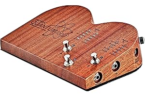Ortega Guitars Stomp Box Series Guitar Looper Effects Pedal w/Built-in Percussion Samples, USB, Brown (QUANTUMLOOP)
