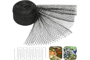 NIUYHE Pond Netting for Koi Ponds, 7 X 10 ft Pond Nets for Outdoor Ponds, Heavy Duty Pond Leaf Net Cover for Protect Fish from Heron Birds Cats Predators (10pcs Stakes, 30g/㎡)