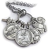 Cancer Healing Prayer Keychain, Clip or Necklace, Archangel Raphael, The Healer, St. Peregrine, Patron Saint of Cancer Patients