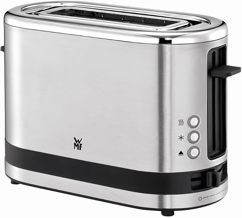 Kitchenminis - Tostadora Coup con 1 ranura, formato contacto, 600 W, 7 niveles de tostado, acero inoxidable cromargan mate