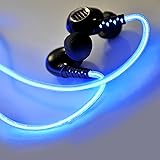 BriteFit Rechargeable In-Ear Glowing Sports Headphones 3.5mm Jack Built-in Mic