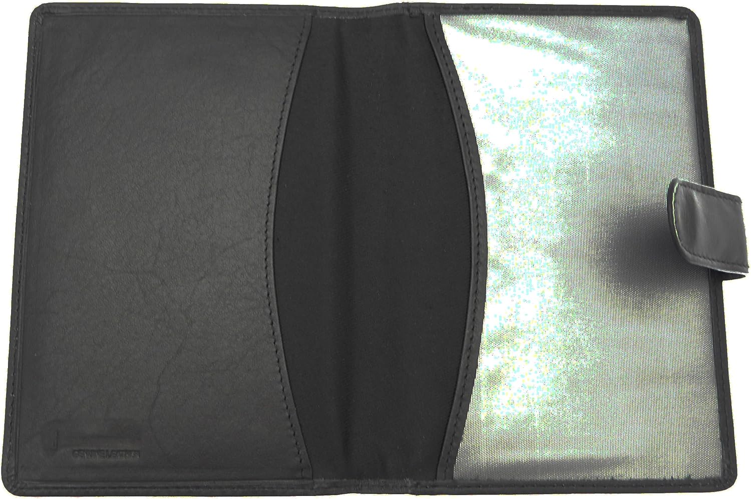 benerini Soft Leather Passport Holder Cover - Black, One Size Fits All - Image 5