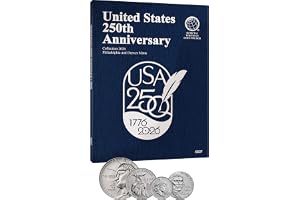 2026 D 250th Anniversary Blue Whitman Coin Folder #5537 with 1776-2026 4 Coin Starter Set Uncirculated
