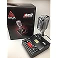 Delta M2 Chrome Amplified Dynamic Power Base Microphone 4 Pin Cobra CB Ham Mic