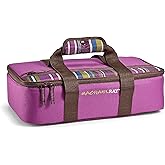 Rachael Ray Lasagna Lugger, Insulated Casserole Carrier for Parties, Fits 9"x13" Baking Dish, Purple