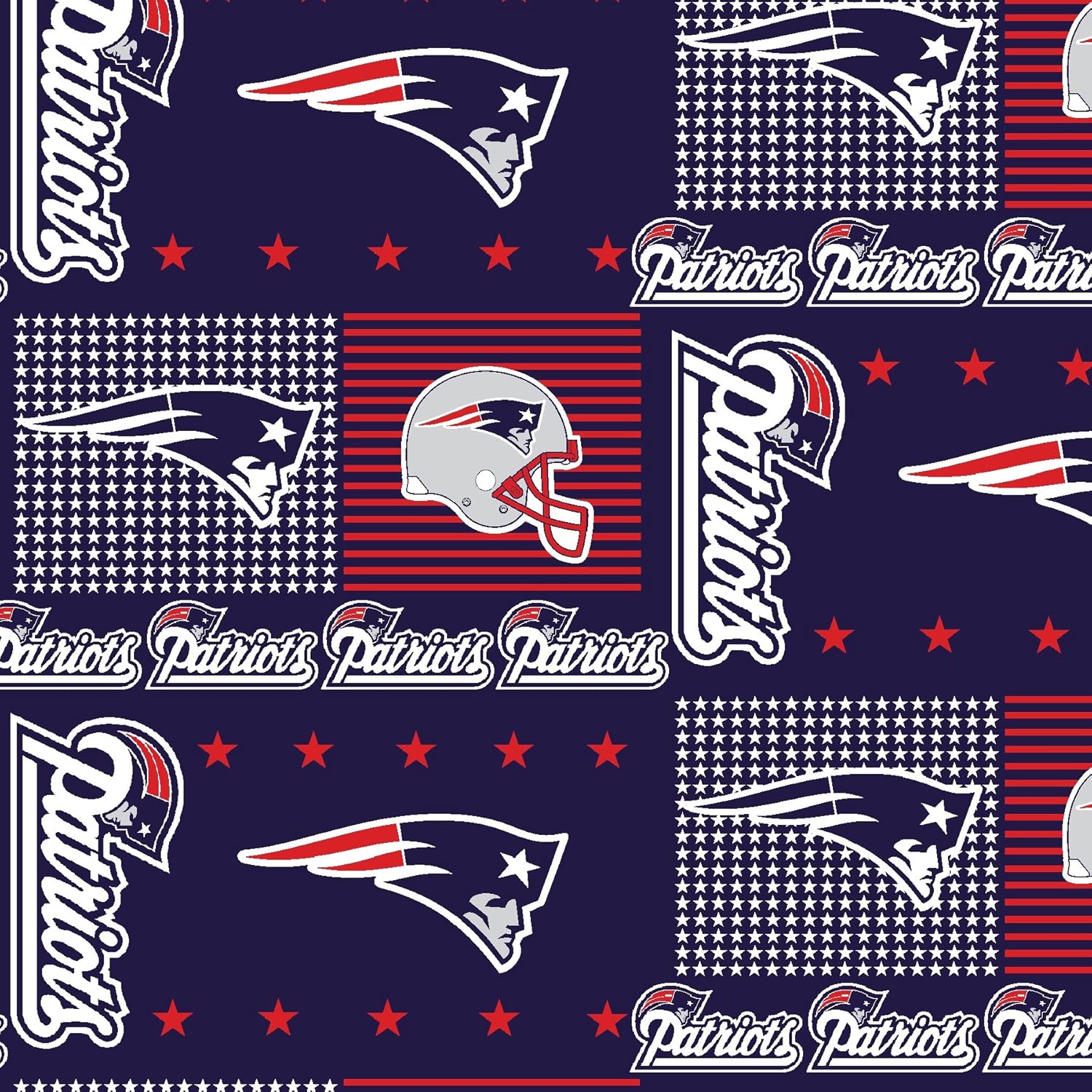 New England Patriots Cotton Fabric Nfl New England Patriots 100 Fabric Sold By The Yard Amazon Ca Home Kitchen