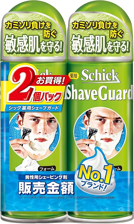 Amazon Co Jp シック Schick 薬用シェーブガード シェービングフォーム Wパック ドラッグストア