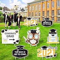 2021 Graduation Decorations Yard Sign for Party - 7 Pics of Graduation Yard Signs with Stakes as Outdoor Decor or Photo…
