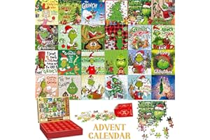 BATERZO Advent Calendar 2024 Jigsaw Puzzle, Christmas Jigsaw Puzzles for Adults Kids, 24 Days Countdown Puzzle 2023 Advent Calendars for Boys Girls Teens, 1008 Pieces Holiday Puzzle