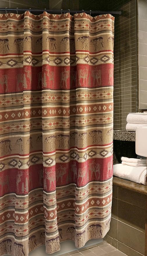 Amazon Com Carstens Adirondack Shower Curtain Home Kitchen