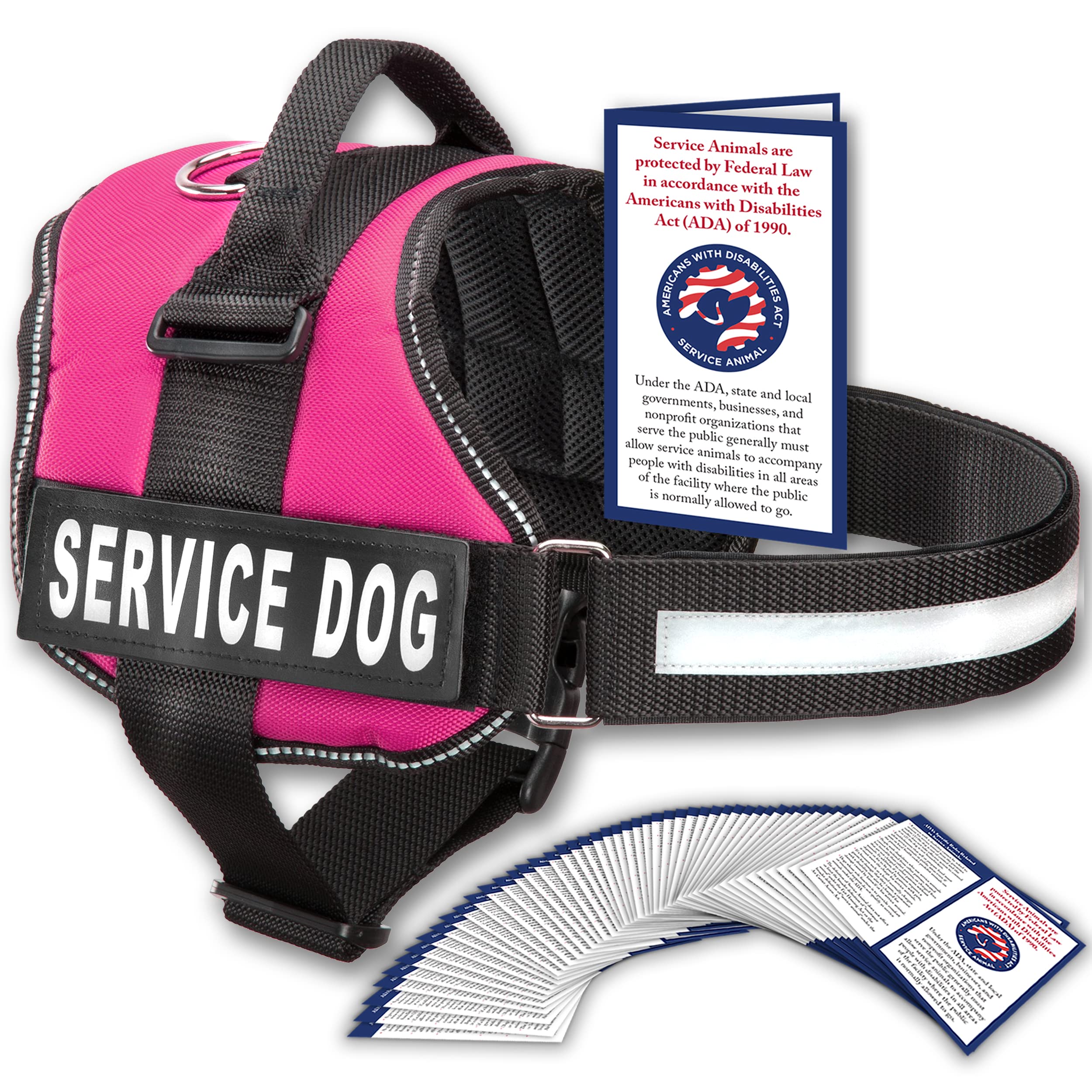 Photo 1 of Industrial Puppy Service Dog Vest with Handle - No Pull Dog Harness for Large Dogs, ESA, and Working Dogs - Adjustable Fit, Reflective Straps, Removable Patches,Training Vest for Small to Large Breeds