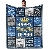 Nuritus Birthday Gifts for Men, Men Gifts for Birthday, Man Birthdays Gift Ideas, Funny Birthdays Gift for Man, Cool Birth Present for Him Blanket 50"X60"
