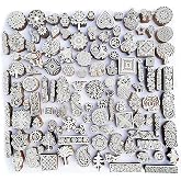 Royal Kraft Assorted Wooden Block Printing Stamps (Set of 10) Bulk01_10