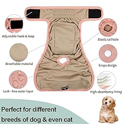 Grecle Washable Female Dog Diapers - Premium