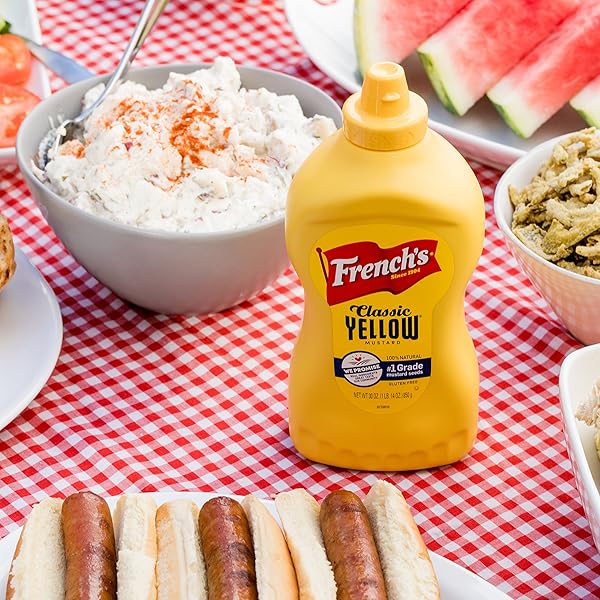 FRENCH’S CLASSIC YELLOW MUSTARD, 30 OZ