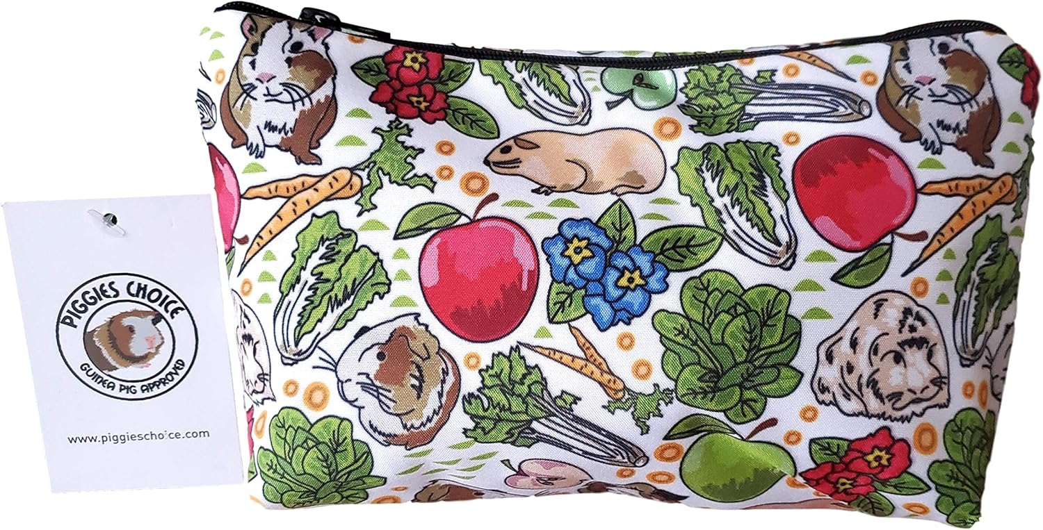 Piggies Choice Guinea Pig Cosmetics Wallet Toiletry Coin Pencil Pouch Case