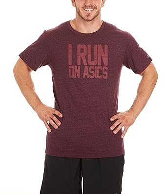 magliette asics uomo marrone