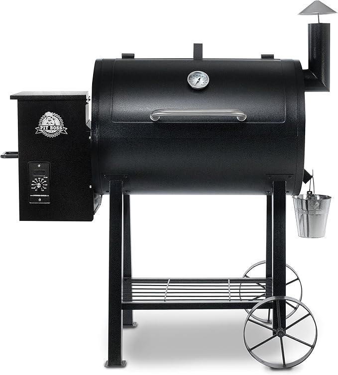 PIT BOSS 71820FB PB820FB BBQ Pellet Grill and Smoker, 820 sq. in