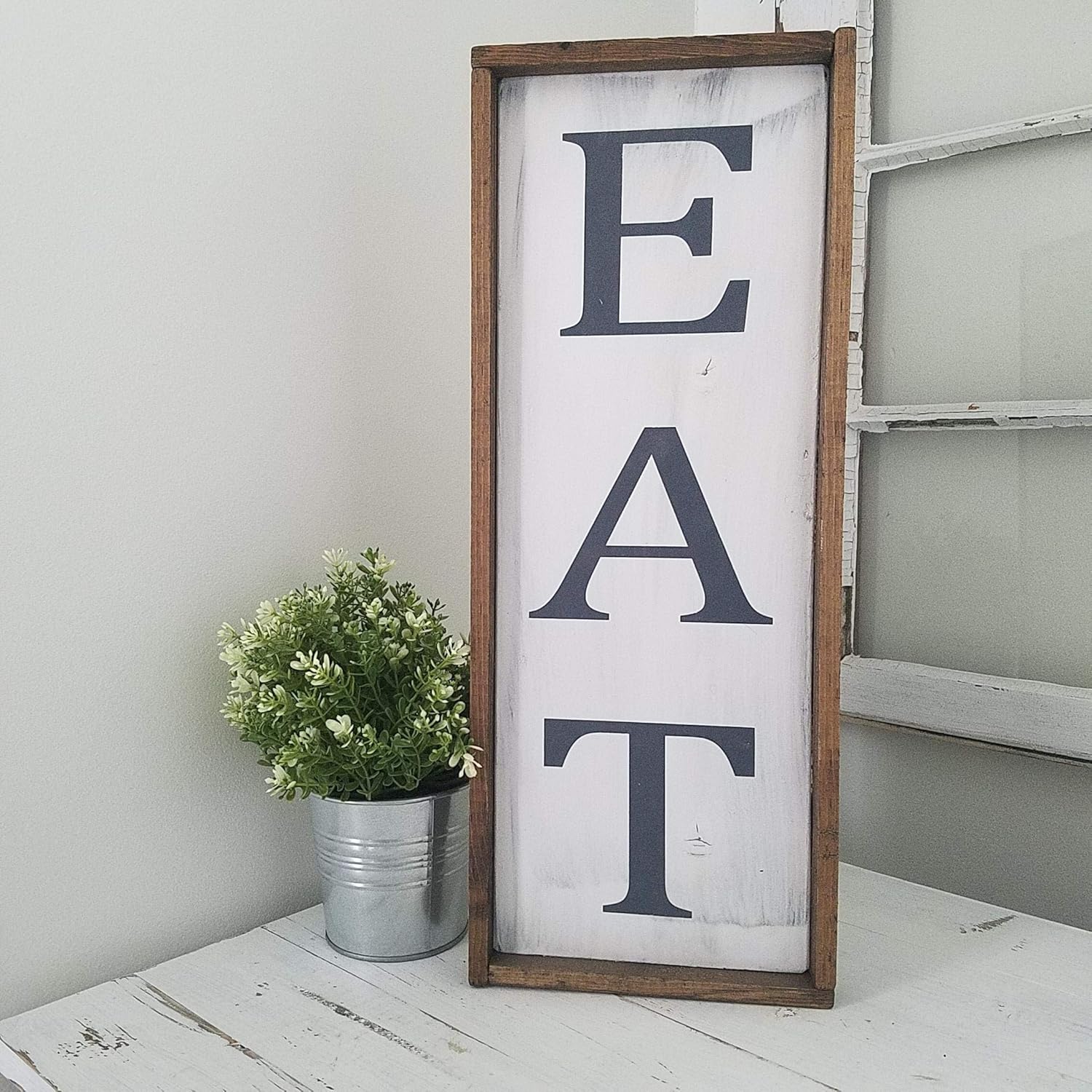 Signs Plaques Eat Large Kitchen Wood Farmhouse Sign Handmade Products