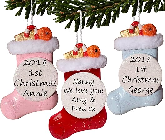 baby's first christmas stocking 2018